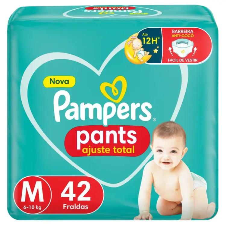 Fralda Pants Ajuste Total M 42 unidades
