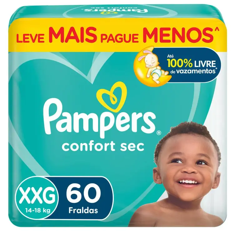 Fralda Confort Sec XXG 60 unidades