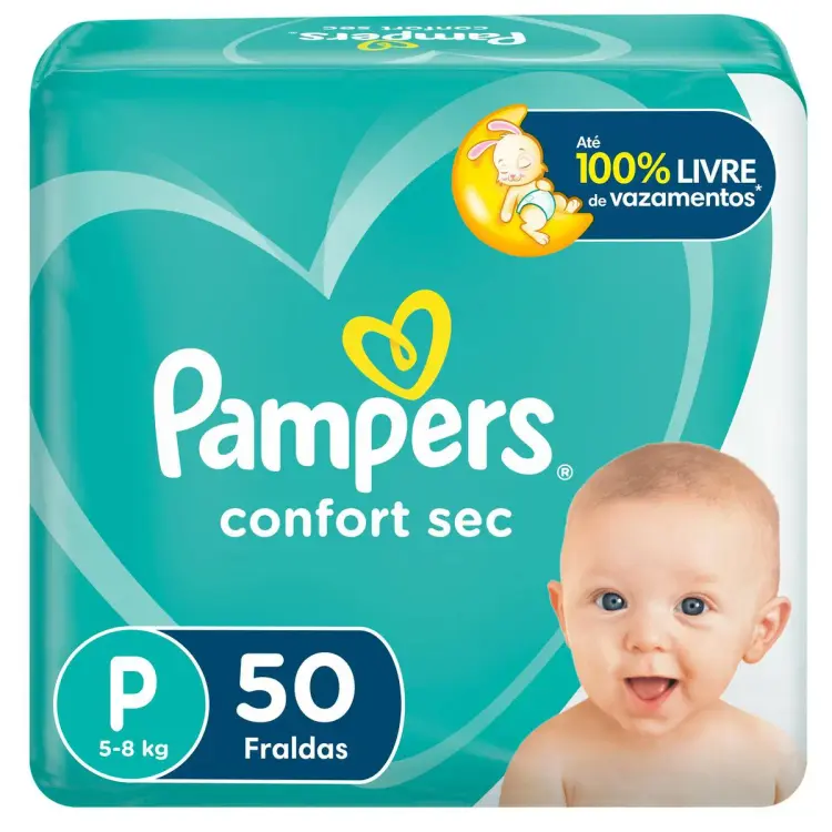 Fralda Confort Sec P 50 unidades