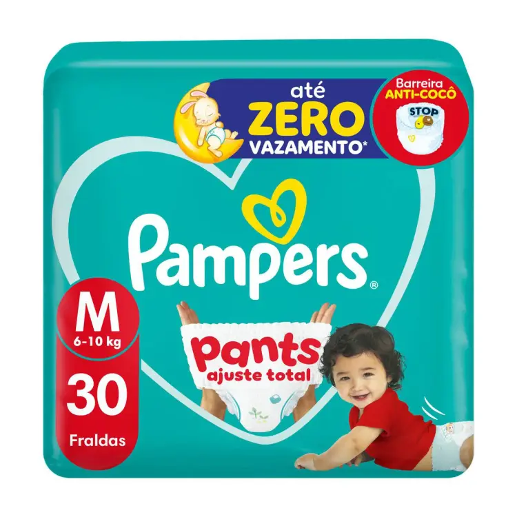 Fralda Pants Ajuste Total M 30 unidades