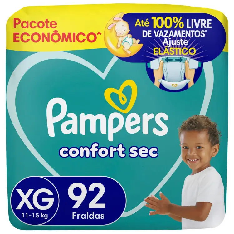 Fralda Confort Sec XG 92 Unidades