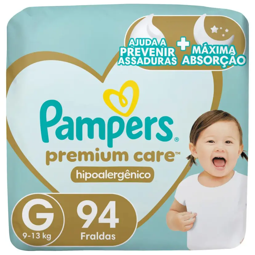 Fralda Premium Care G 94 unidades
