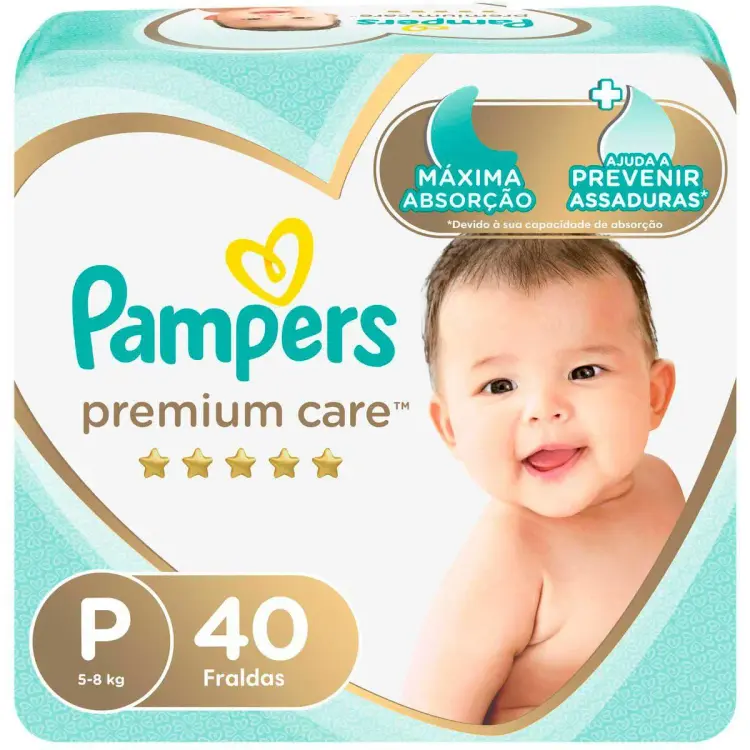 Fralda Premium Care P 40 unidades