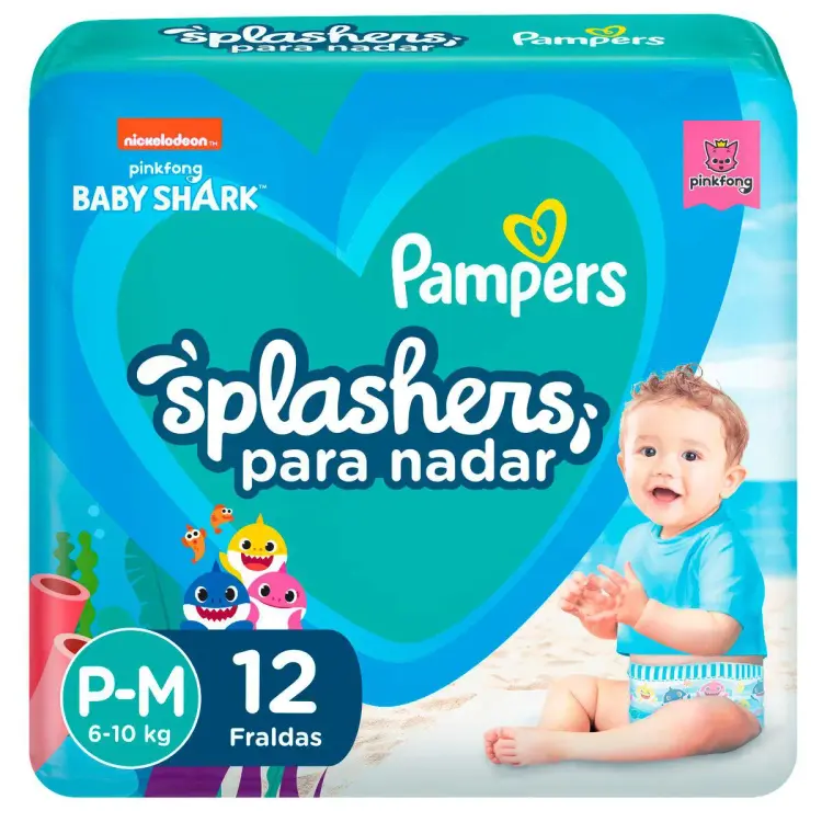 Fralda Splashers Baby12 unidades