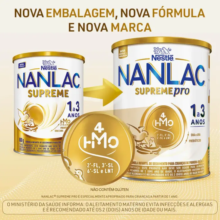 Fórmula Infantil Supreme Nestlé 1 a 3 anos 800g - Image 3